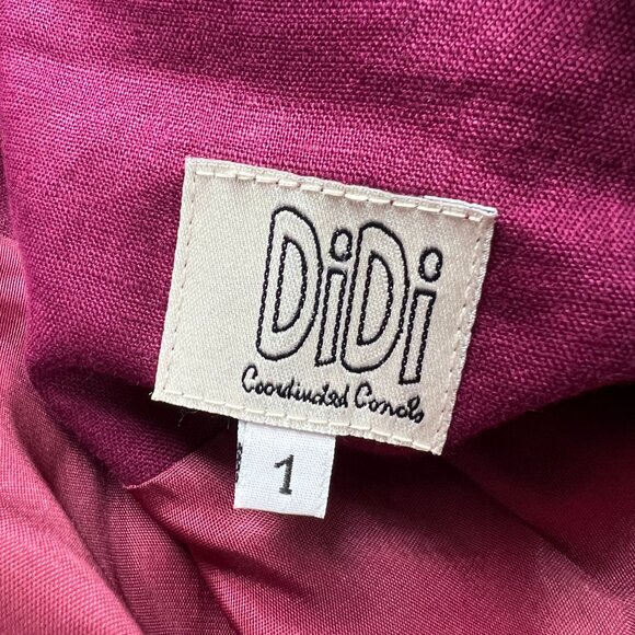 Vintage 100% Linen Pea Coat Light Trench Blazer Jacket Oversized Spring Summer - Picture 6 of 9